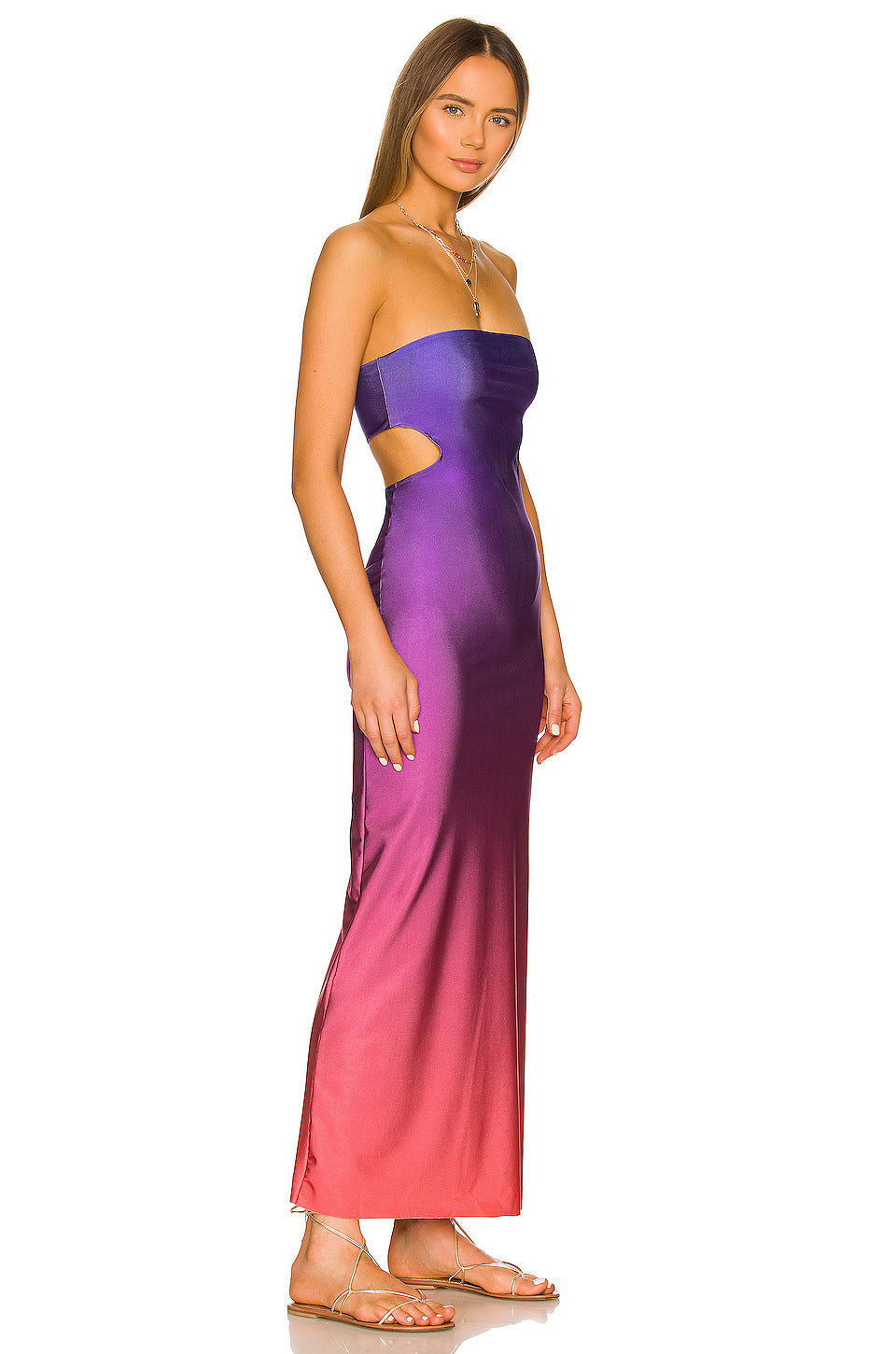 Women's Backless Mid-length Split Skirt