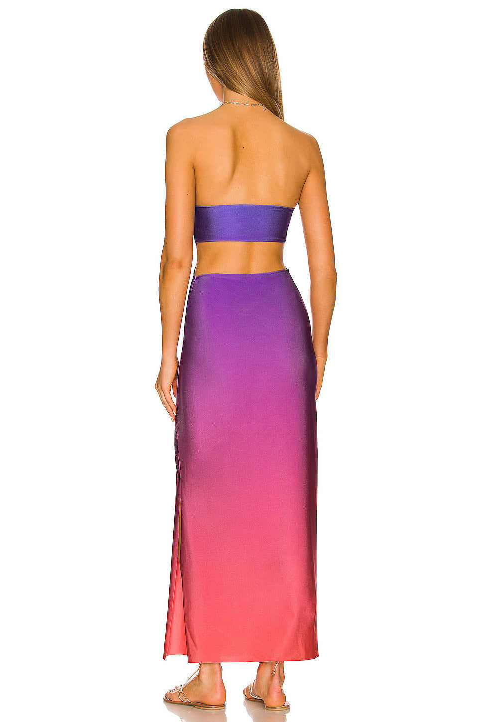 Women's Backless Mid-length Split Skirt
