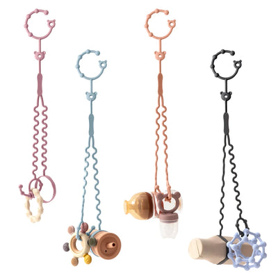 New 1PC Baby Pacifier Chain With 2 Clips Infant Bottle Chain
