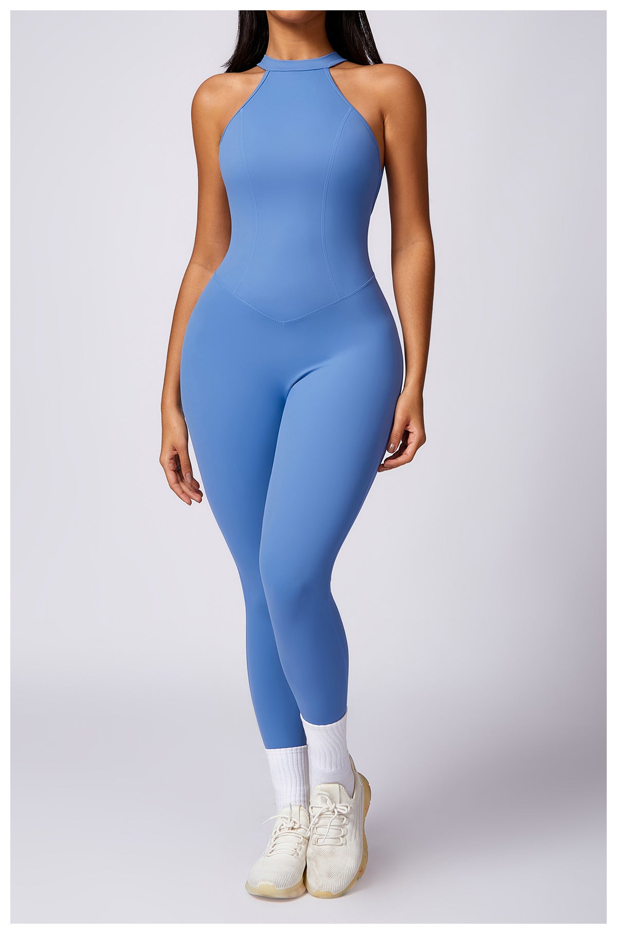 Beauty Back Yoga Jumpsuit Women's Outdoor Running Tight Sports Quick-drying Workout Clothes